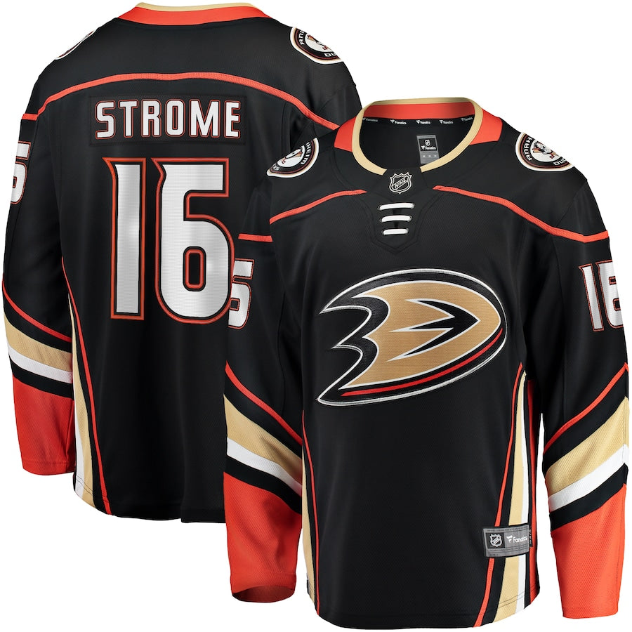 Ryan Strome Anaheim Ducks   Home Breakaway Jersey - Black