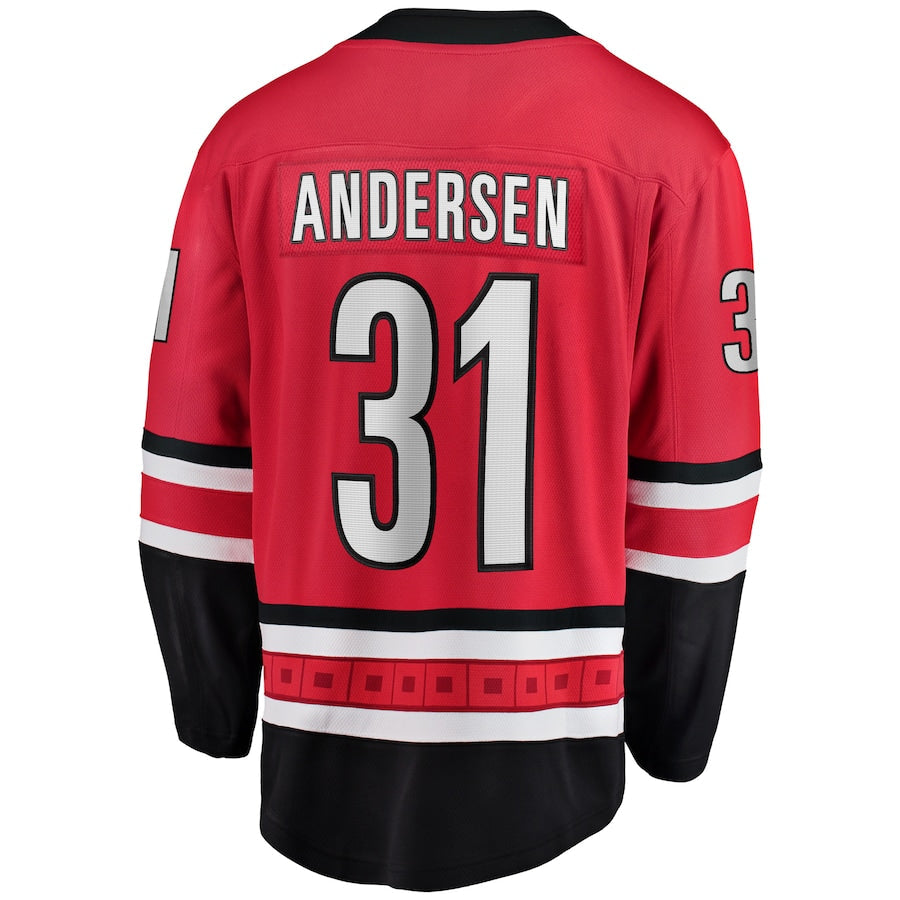 Frederik Andersen Carolina Hurricanes   Alternate Breakaway  Jersey - Red