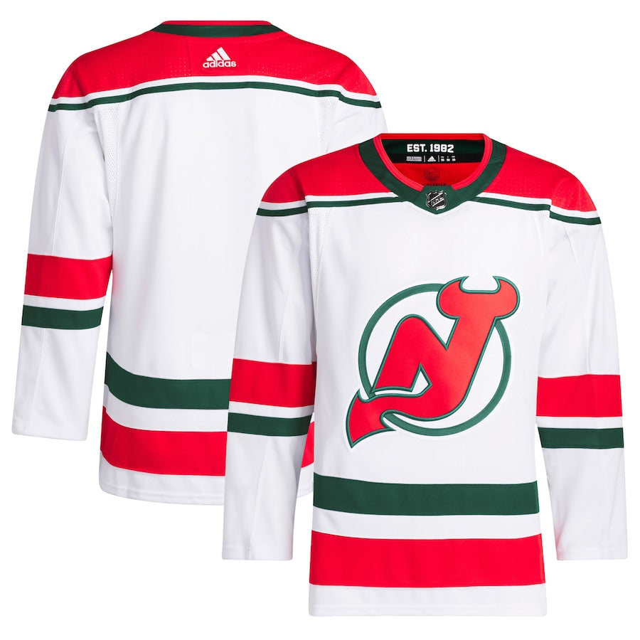 New Jersey Devils   2022/23 Heritage Primegreen   Pro Jersey - White
