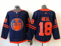 Men's Edmonton Oilers James Neal #18 Navy Breakaway Player Jersey1