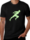 Runner Graphic Tee - Black Casual Shirt