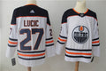Men's Edmonton Oilers Milan Lucic #27 White Breakaway Player Jersey1
