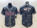 Men's New England Patriots Grey Camouflage Game Jersey1