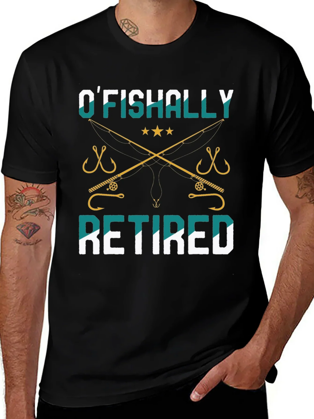 OFishally Retired Fishing T-Shirt