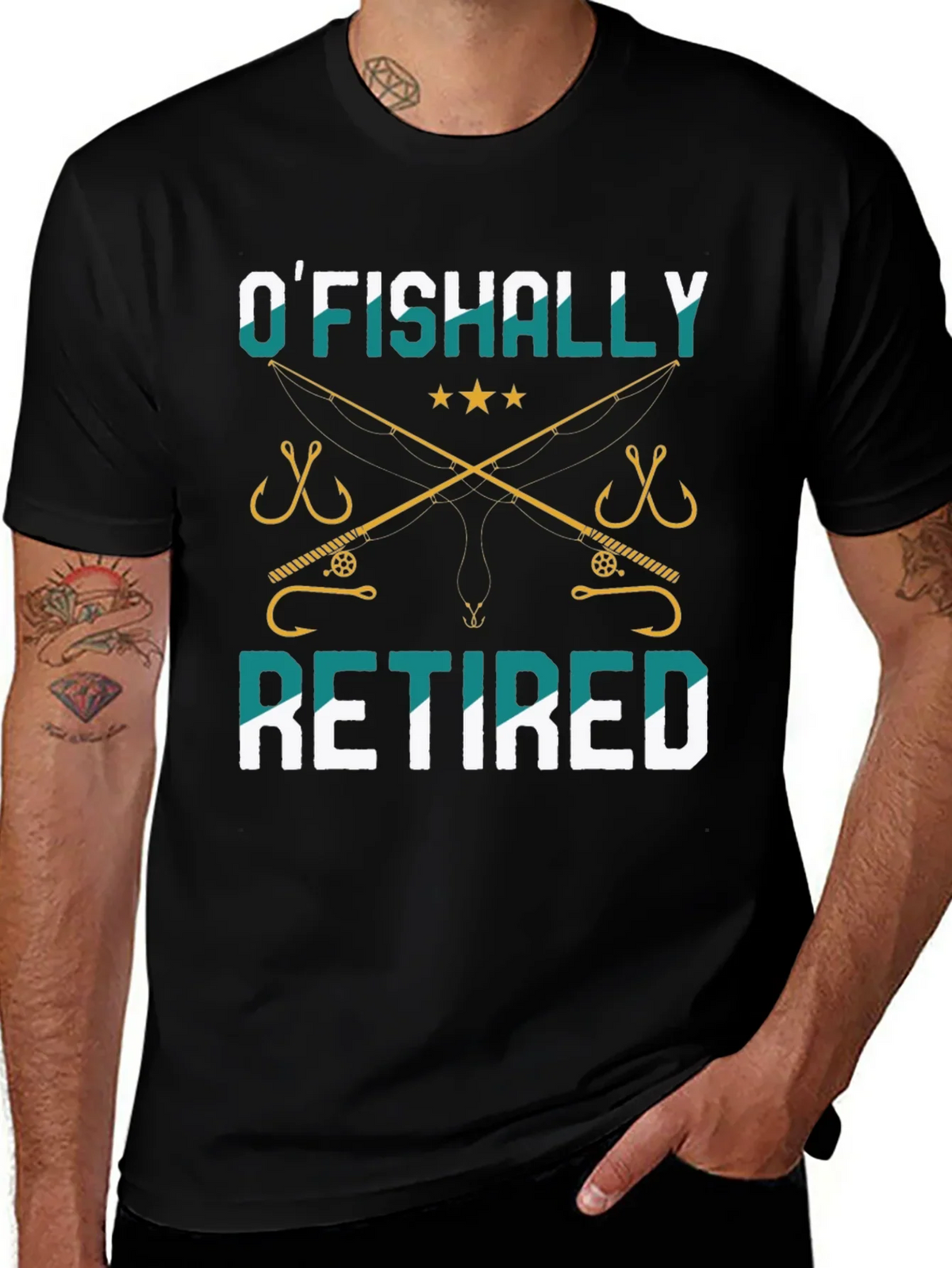 OFishally Retired Fishing T-Shirt
