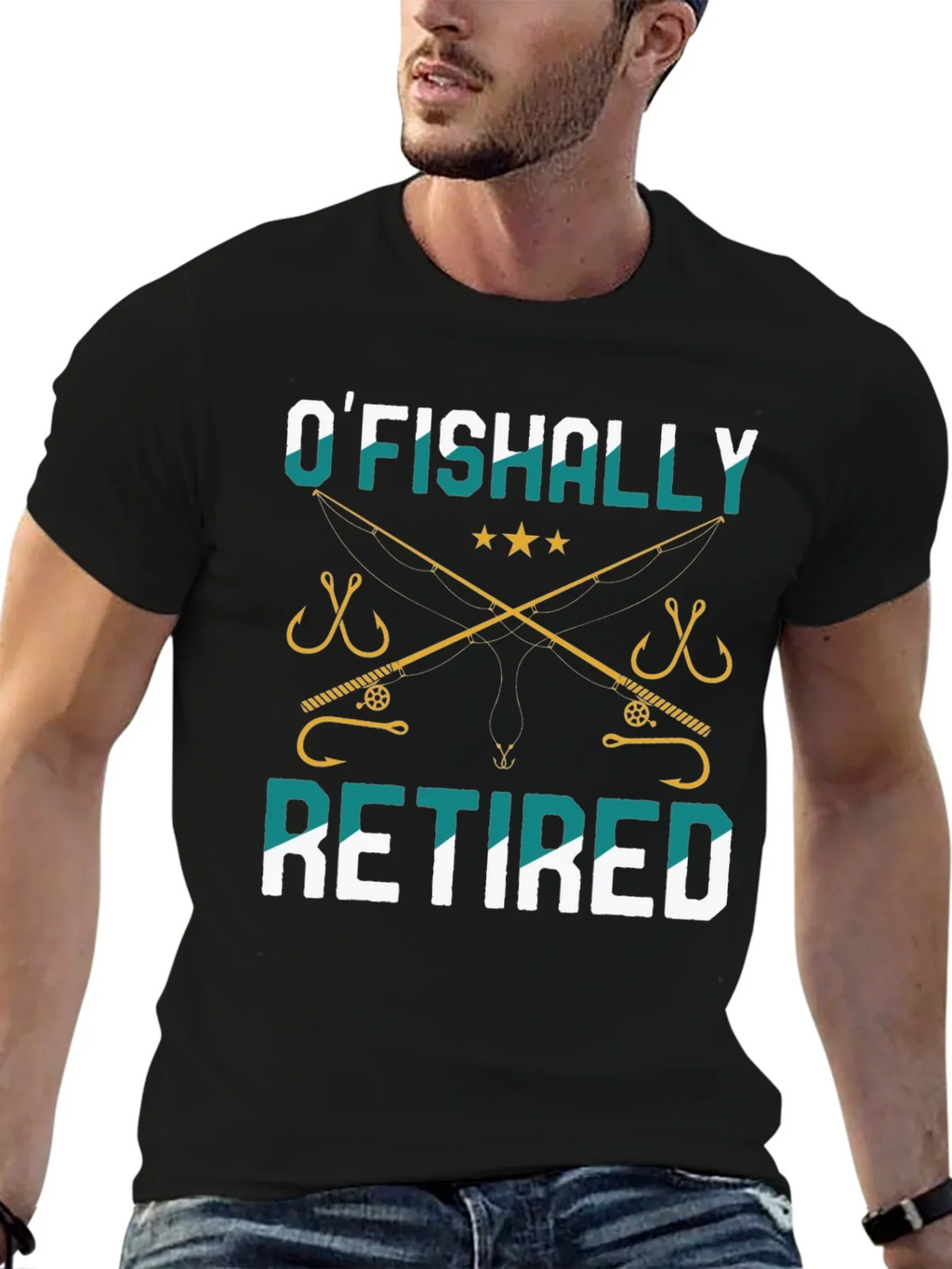 OFishally Retired Fishing T-Shirt