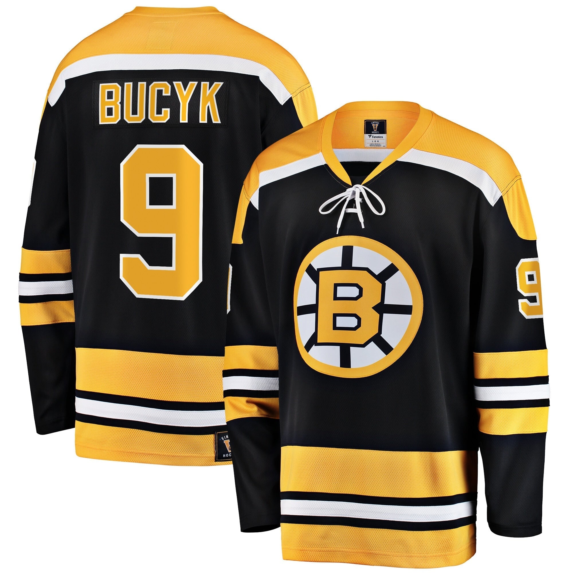 John Bucyk Boston Bruins   Premier Breakaway Retired  Jersey - Black