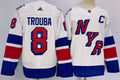 Men's New York Rangers Jacob Trouba #8 White Game Jersey1