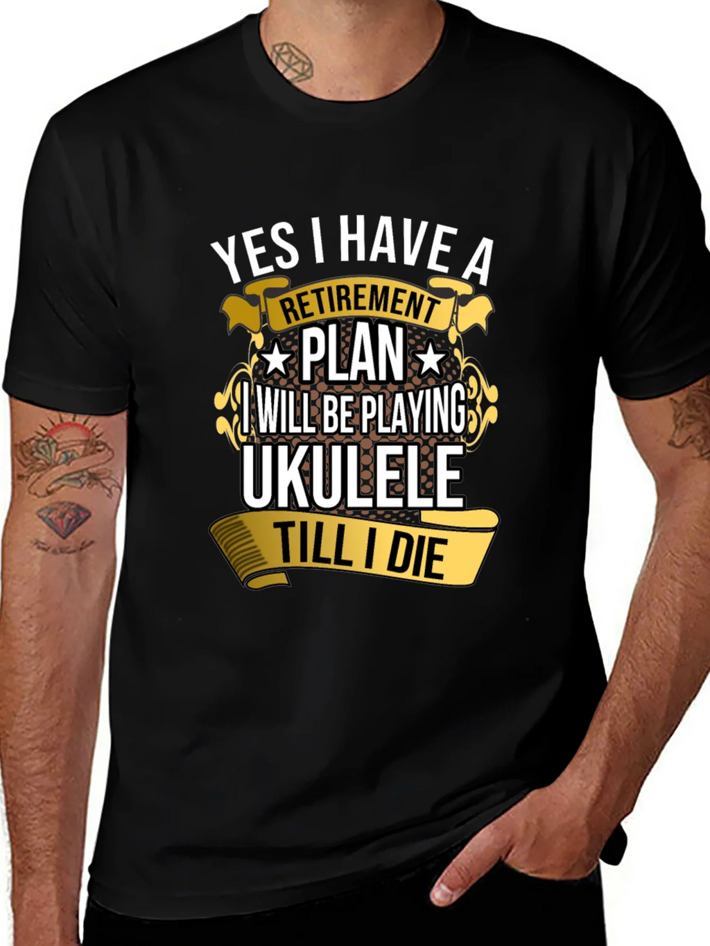 Retirement Plan Ukulele T-Shirt