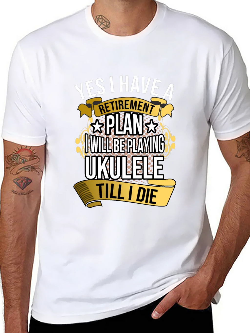 Retirement Plan Ukulele T-Shirt