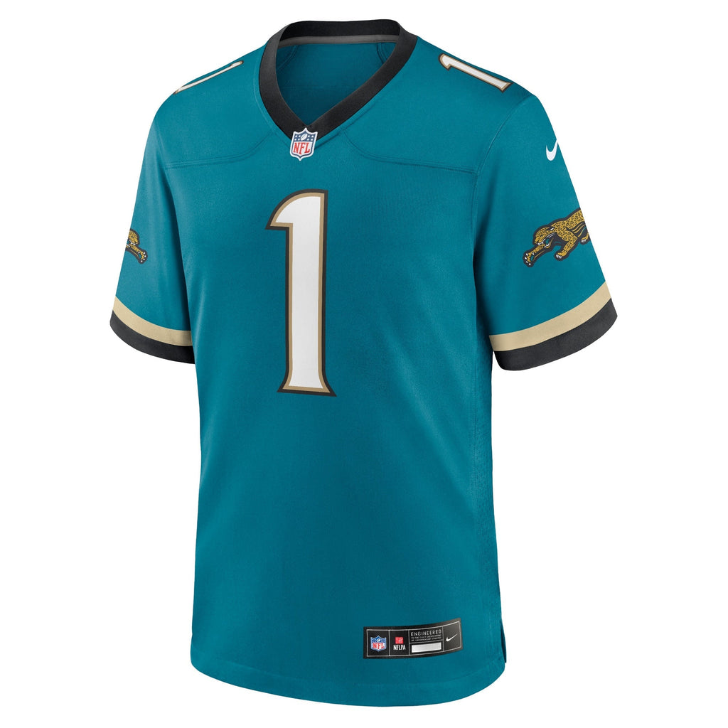 Travis Etienne Jr Jacksonville Jaguars Nike Prowler Throwback   Game Jersey - Teal