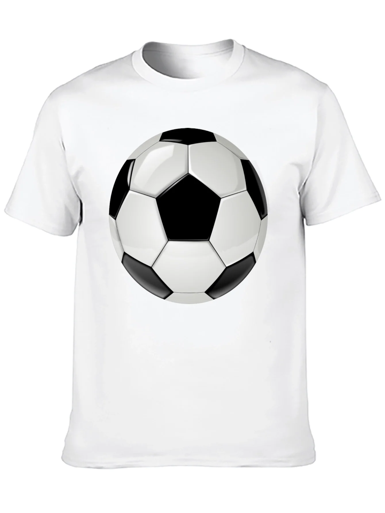 Soccer Ball Graphic T-Shirt - Black