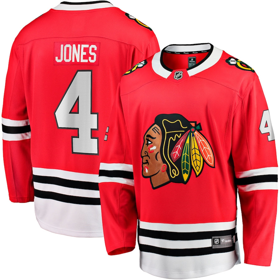 Seth Jones Chicago Blackhawks   Home Breakaway  Jersey - Red