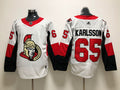 Men's Ottawa Senators Erik Karlsson #65 White Player Jersey1