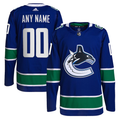 Men's Vancouver Canucks Blue Home Team Breakaway Custom Jersey1