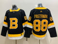 Men's Boston Bruins David Pastrnak #88 Black Game Jersey1