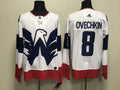Men's Washington Capitals Alex Ovechkin #8 White Home Breakaway Player Game Jersey1