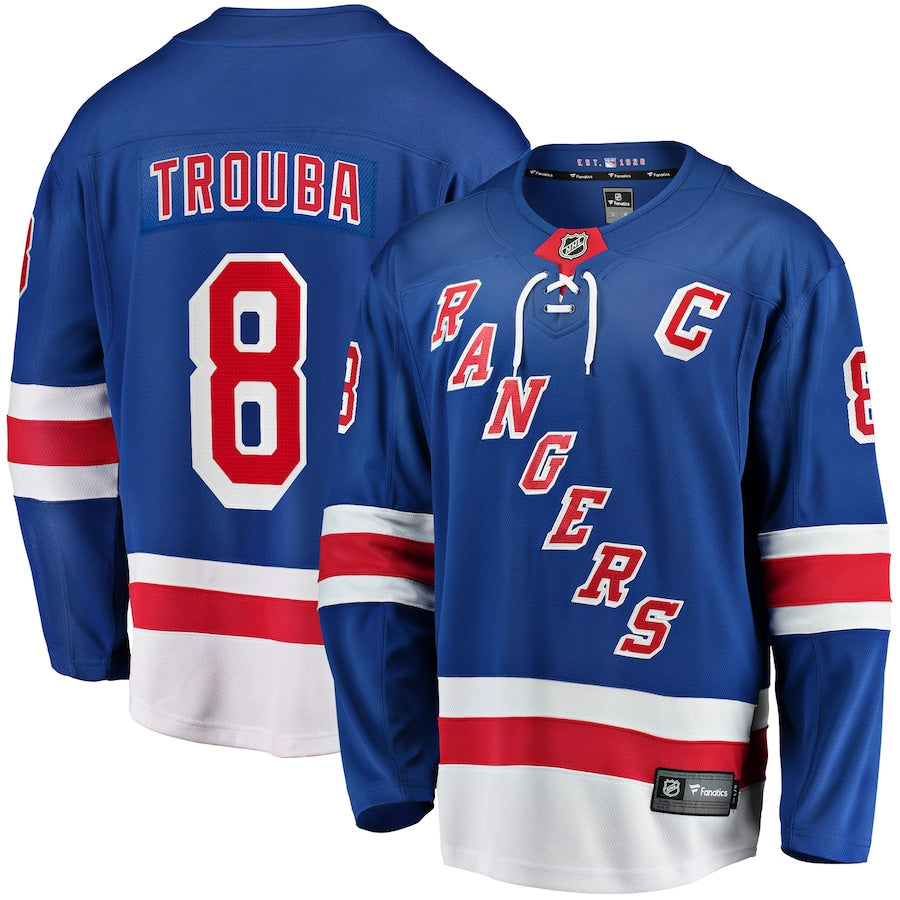 Jacob Trouba New York Rangers   Home Breakaway Jersey - Blue