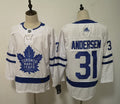 Men's Toronto Maple Leafs Frederik Andersen #31 White Player Jersey1