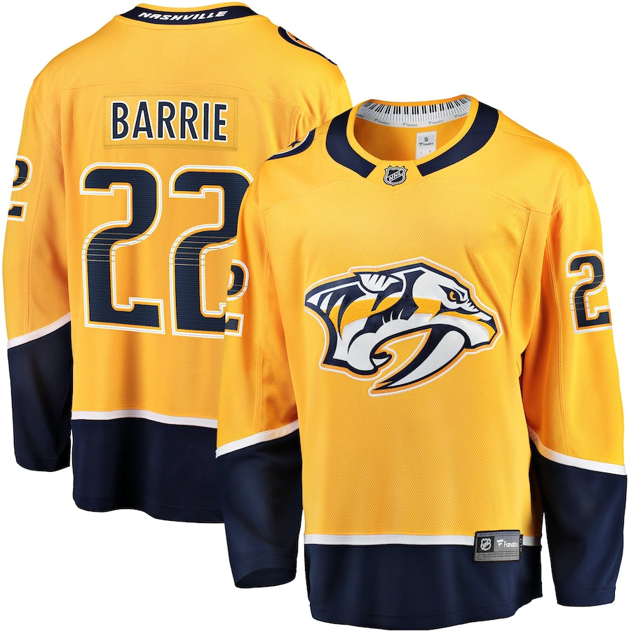 Tyson Barrie Nashville Predators   Home Breakaway Jersey - Gold