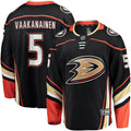 Urho Vaakanainen Anaheim Ducks   Home Premier Breakaway  Jersey - Black