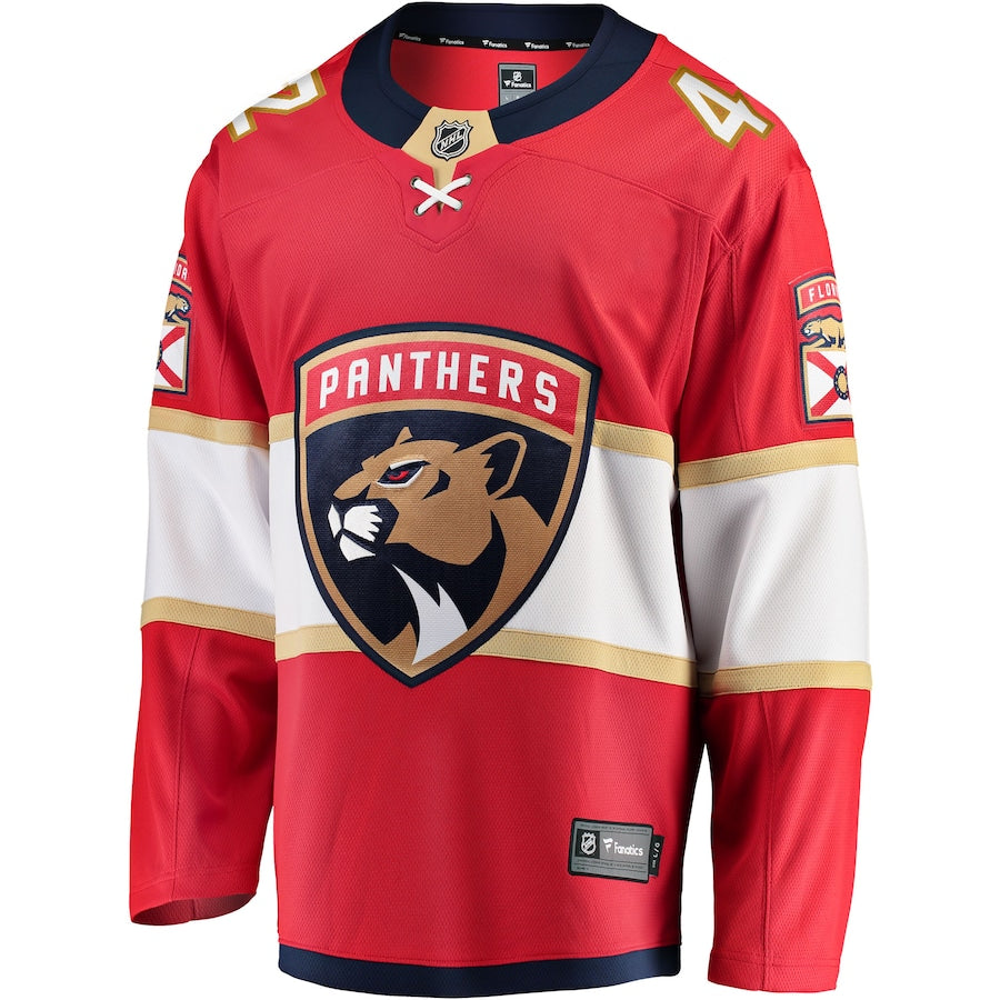 Gustav Forsling Florida Panthers   Home Breakaway  Jersey - Red