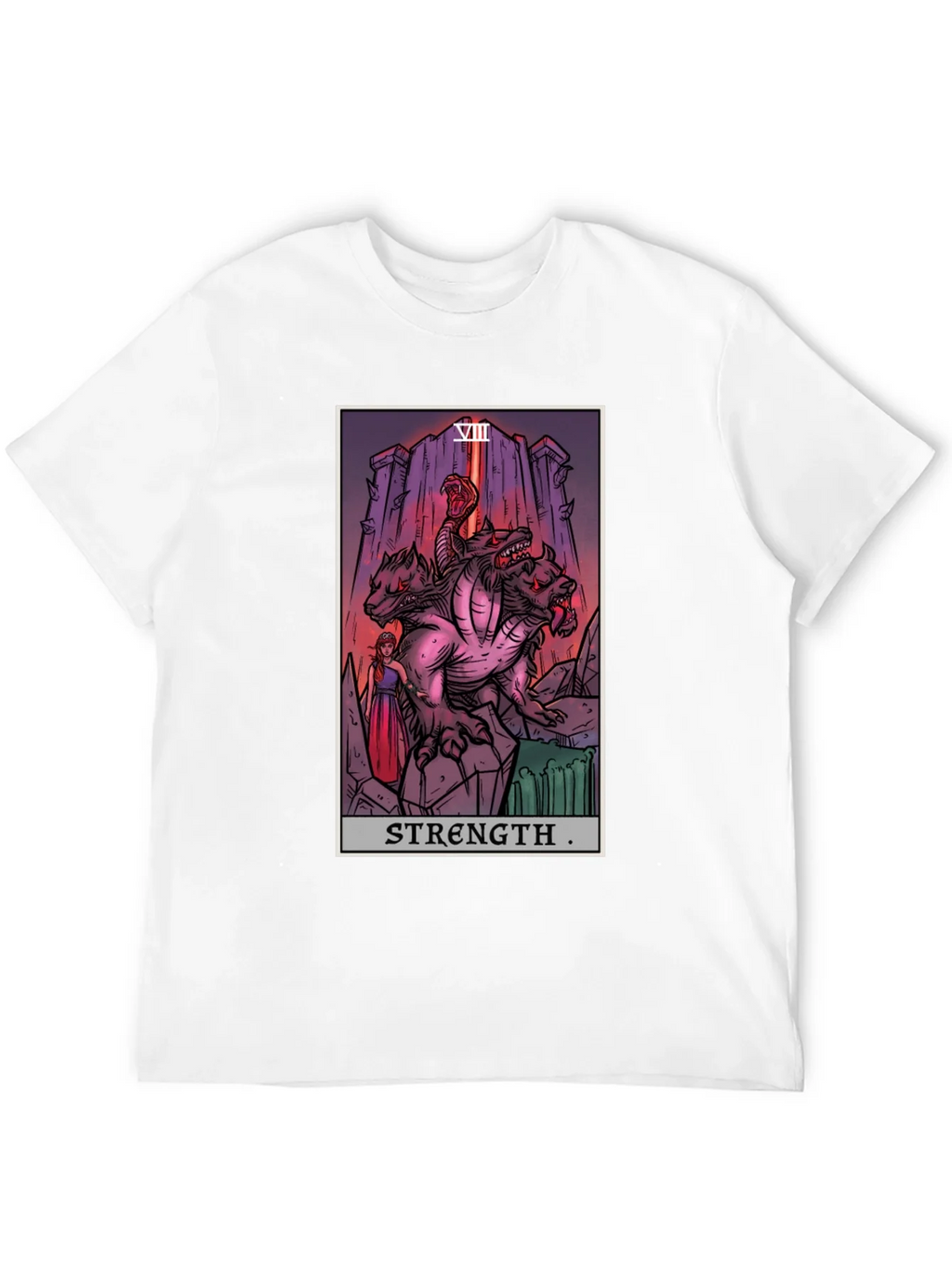 Strength Tarot Card Graphic T-Shirt