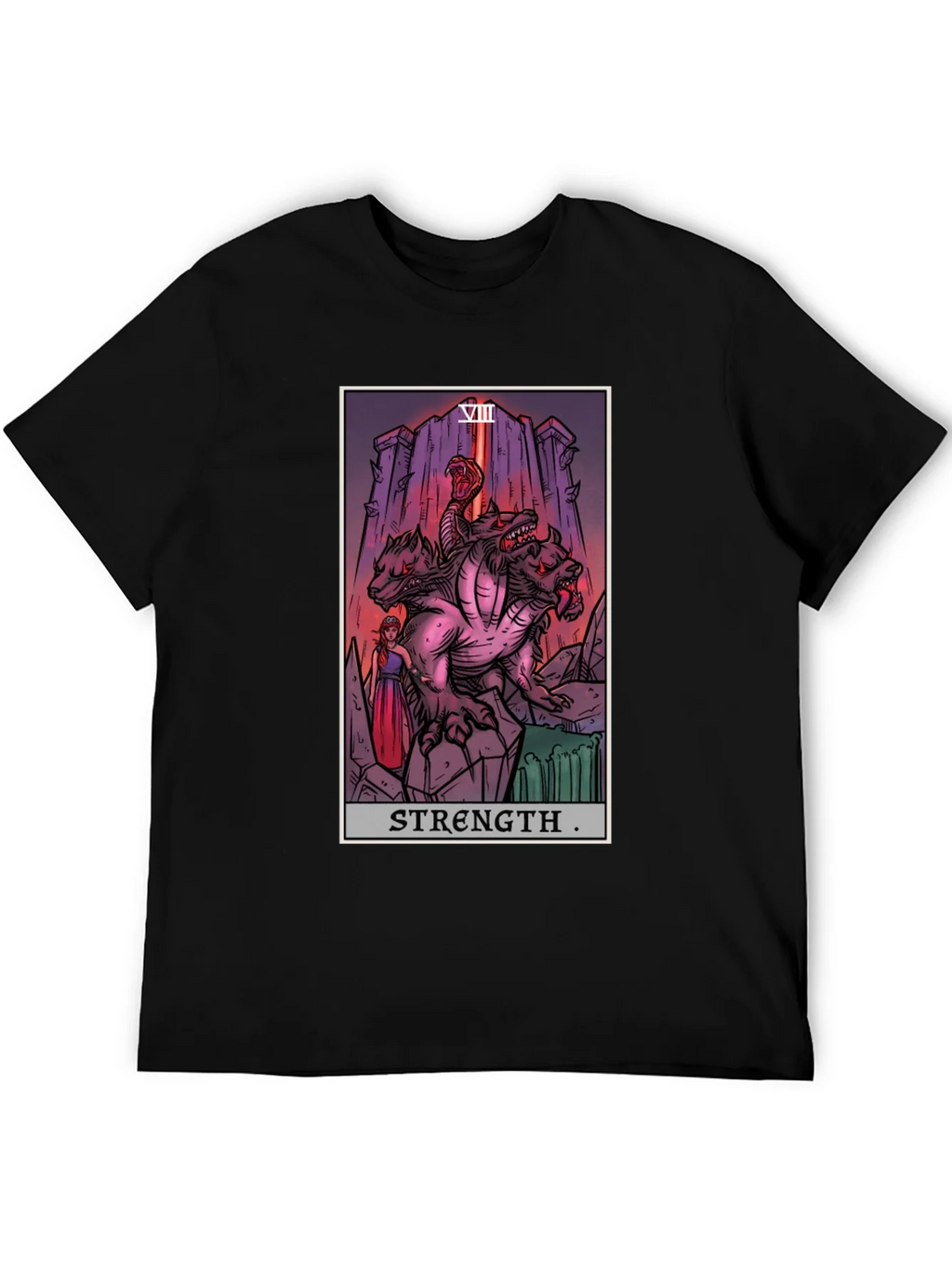 Strength Tarot Card Graphic T-Shirt