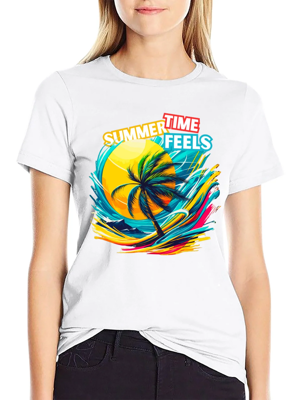 Summer Time Feels Graphic T-Shirt