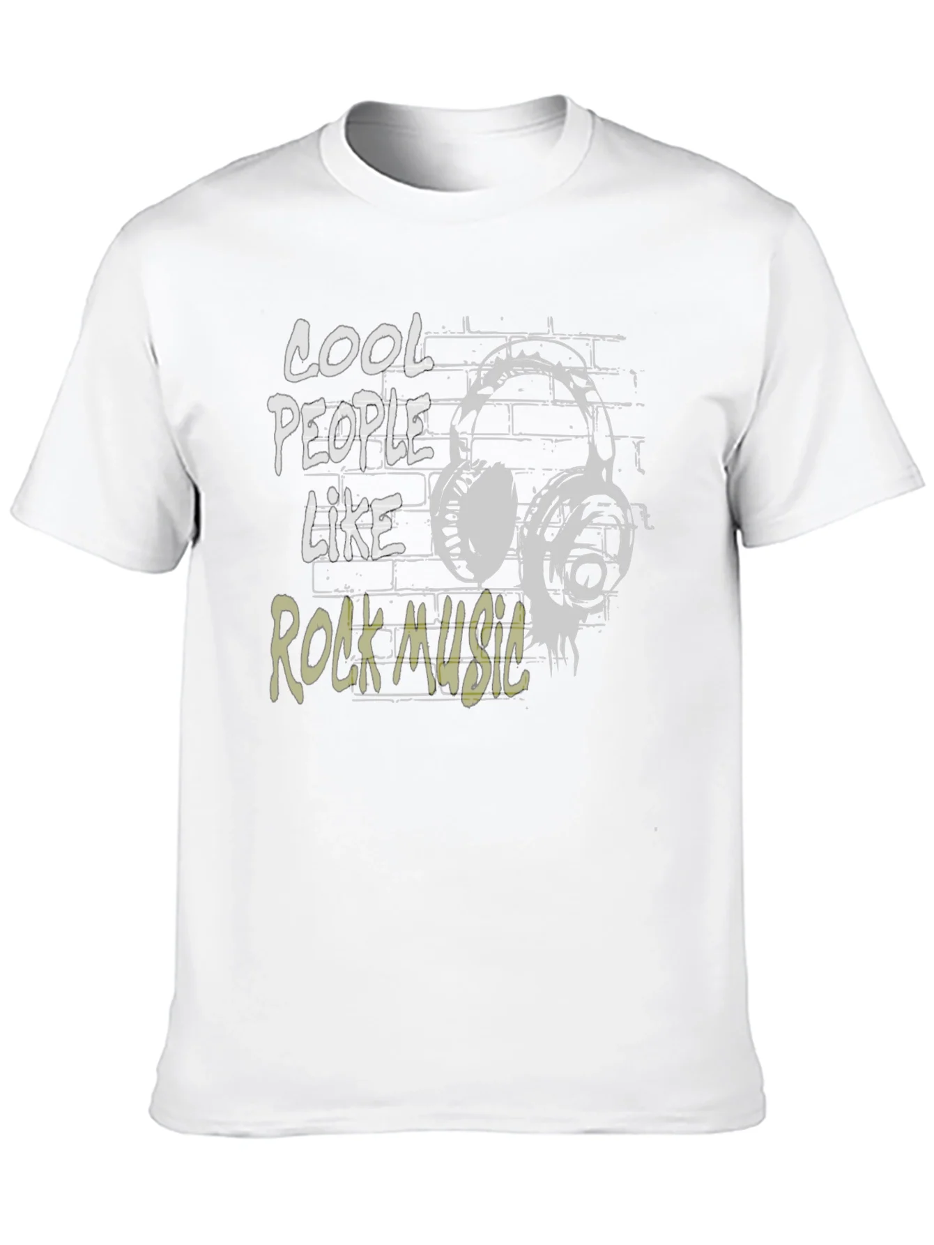 Cool People Rock Music Black Graphic T-Shirt