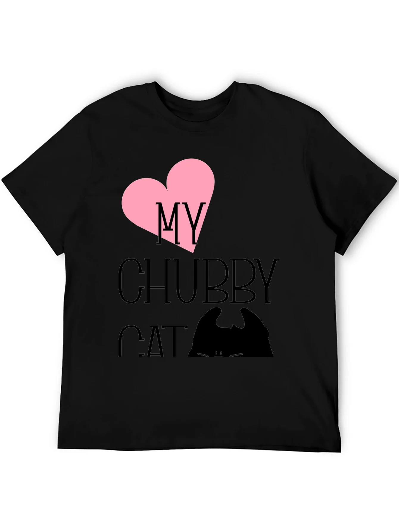I Love My Chubby Cat T-Shirt - Cute Pet Tee