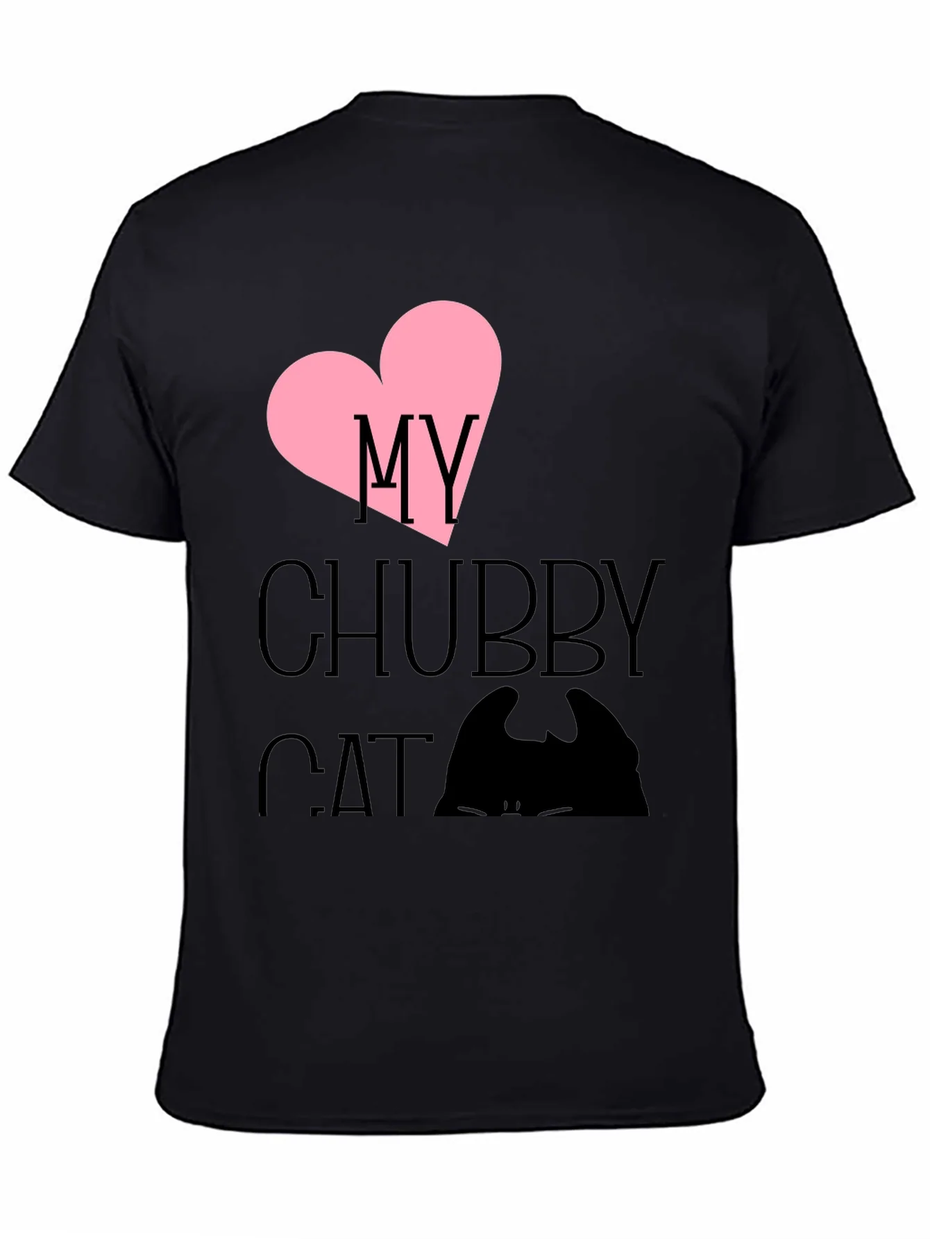 I Love My Chubby Cat T-Shirt - Cute Pet Tee