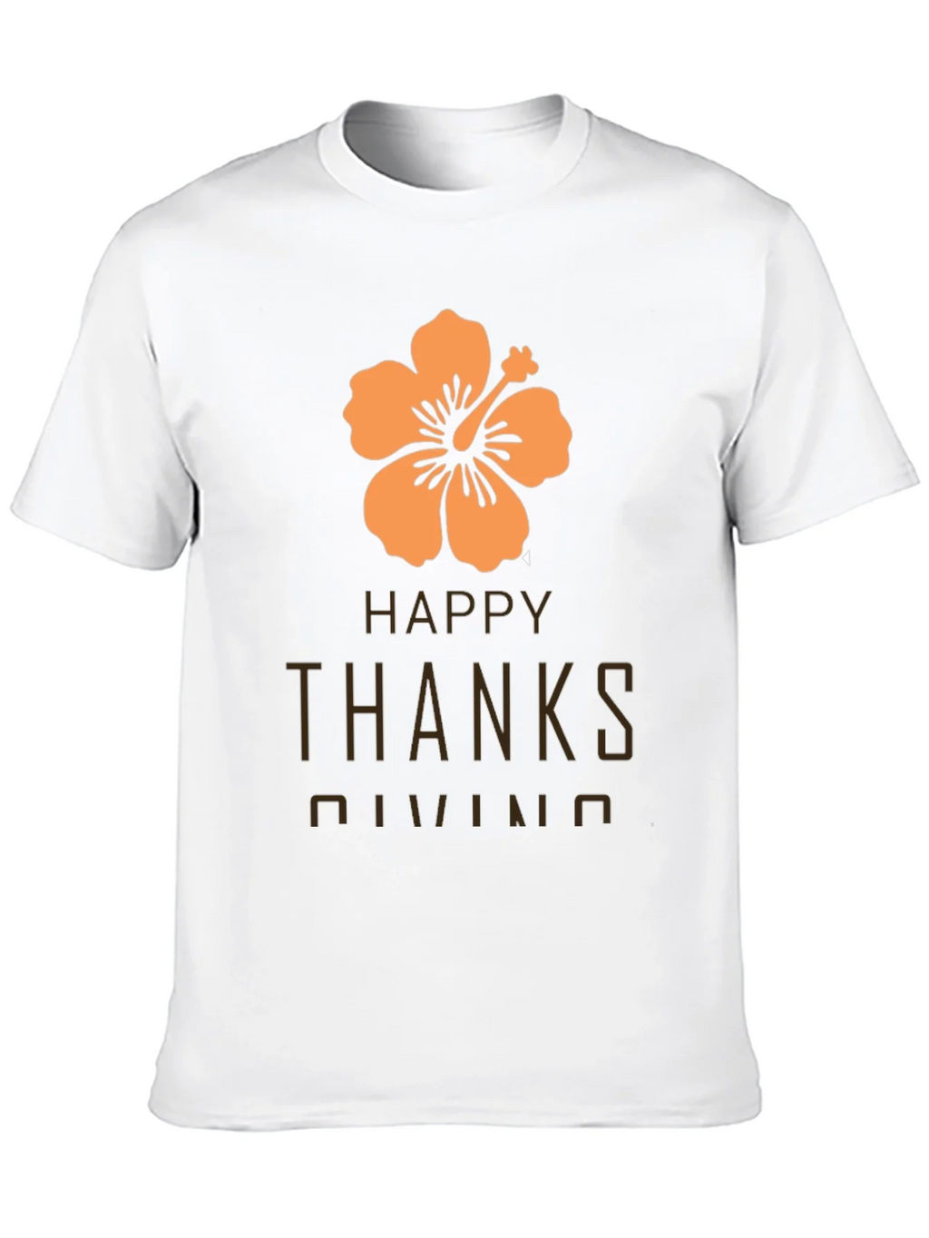 Happy Thanksgiving Hawaiian Hibiscus T-Shirt