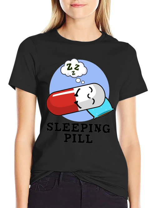 Sleeping Pill Funny Graphic T-Shirt - Unisex