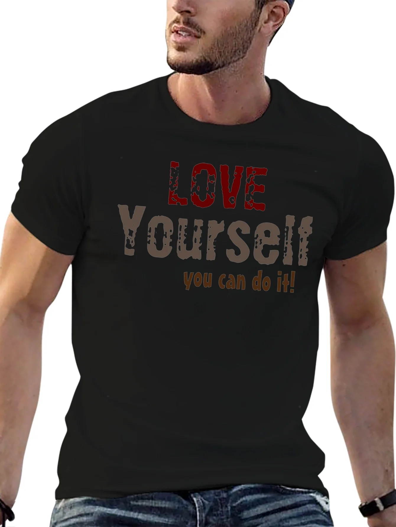 Love Yourself Motivational Graphic T-Shirt