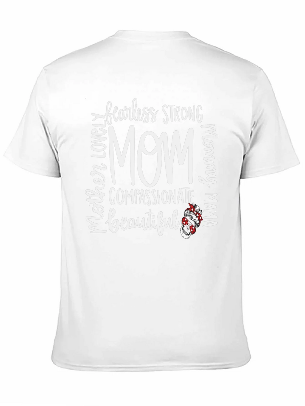 Fearless Strong Mom Graphic Tee - Black