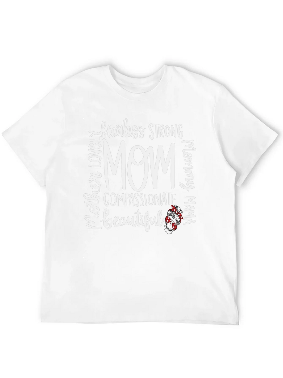 Fearless Strong Mom Graphic Tee - Black