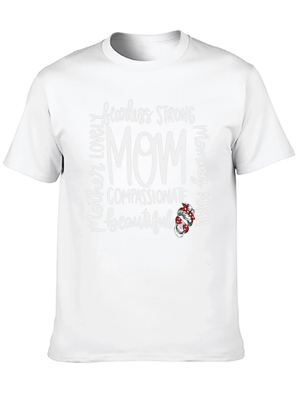 Fearless Strong Mom Graphic Tee - Black