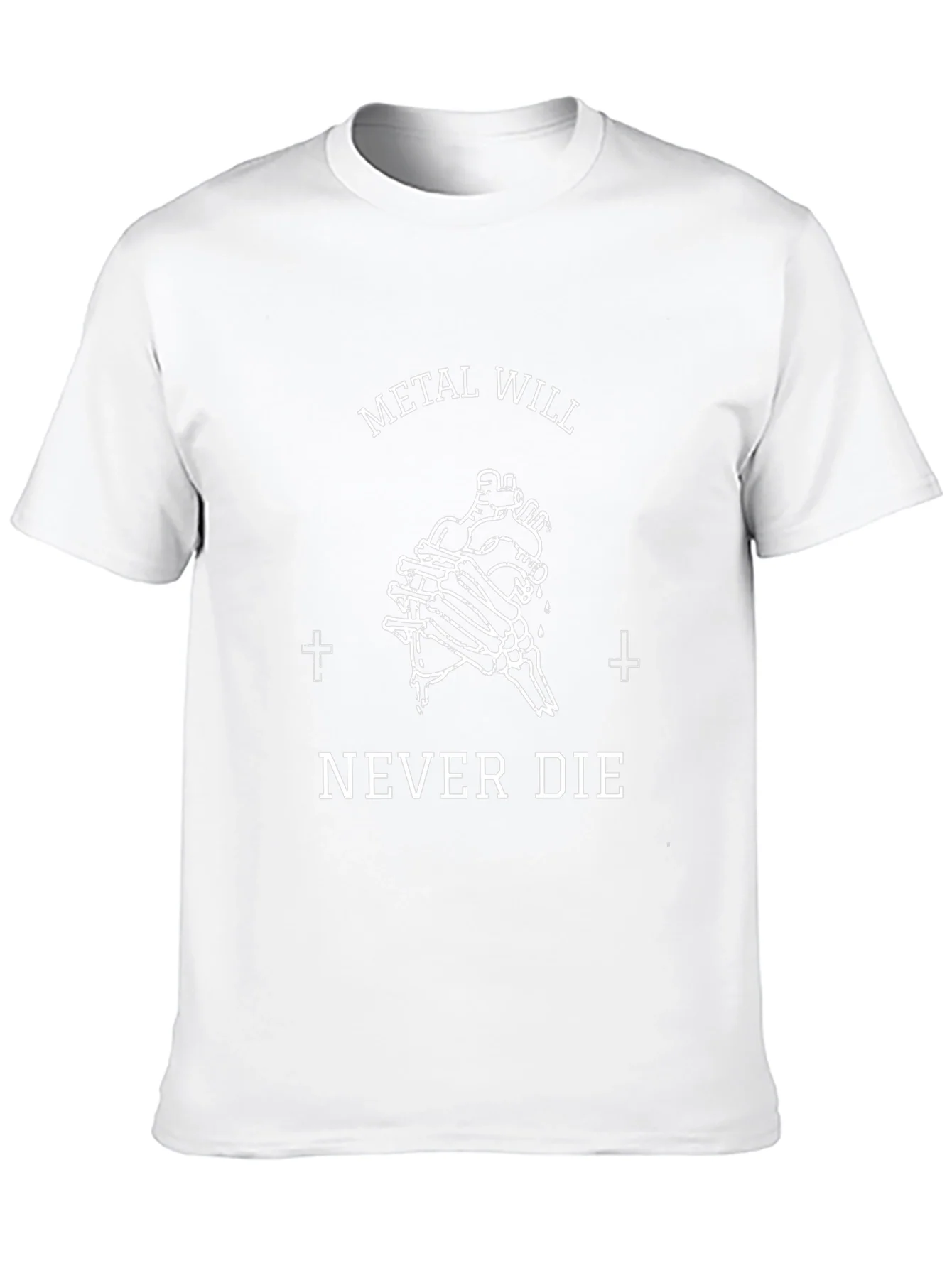 Metal Will Never Die Graphic Tee - Black