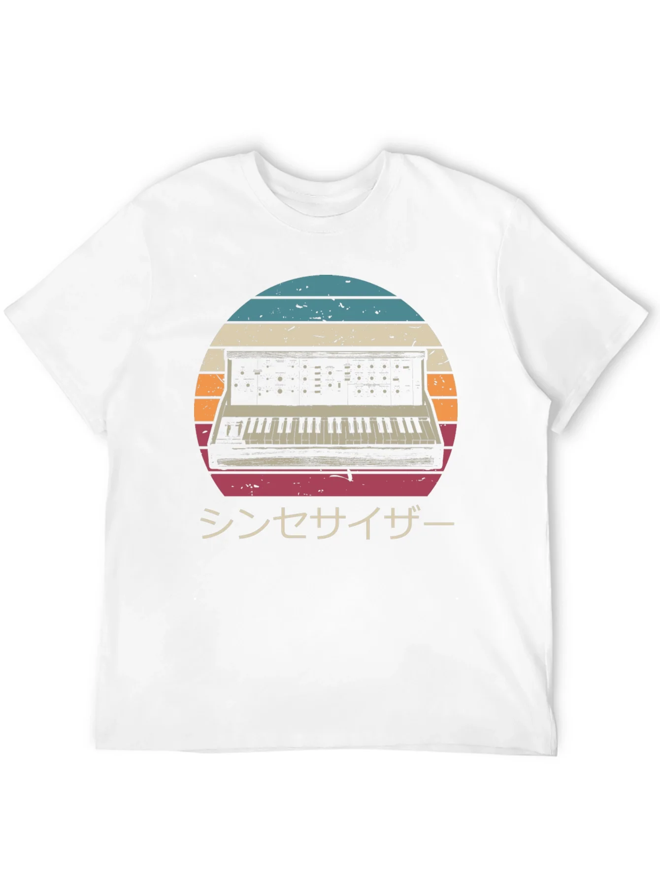 Retro Synthwave T-Shirt - Japanese Synthesizer Design
