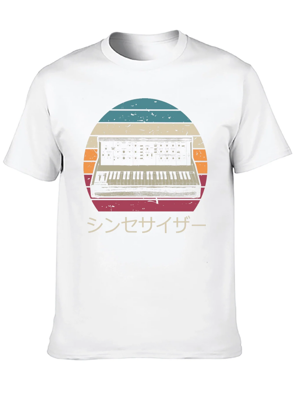 Retro Synthwave T-Shirt - Japanese Synthesizer Design