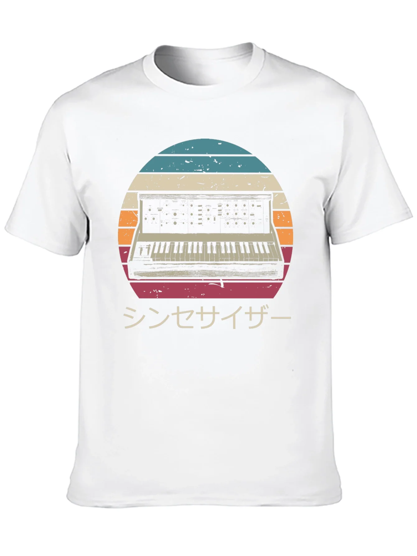 Retro Synthwave T-Shirt - Japanese Synthesizer Design