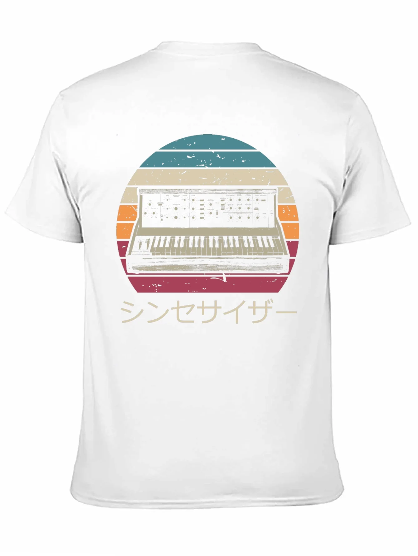 Retro Synthwave T-Shirt - Japanese Synthesizer Design
