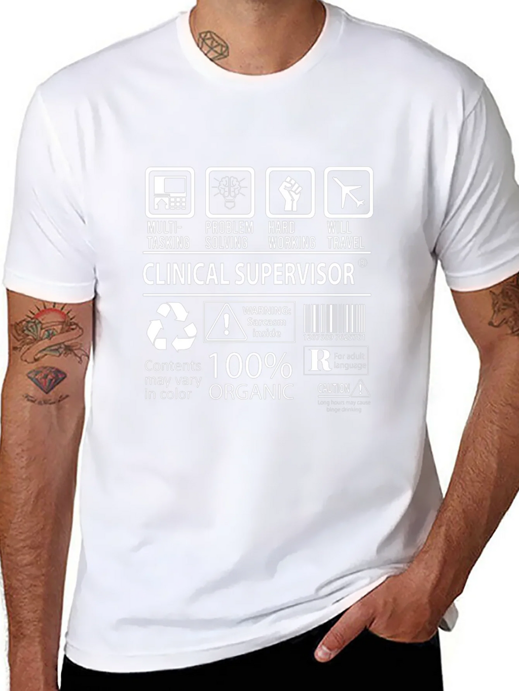 Clinical Supervisor Funny T-Shirt - 100% Organic
