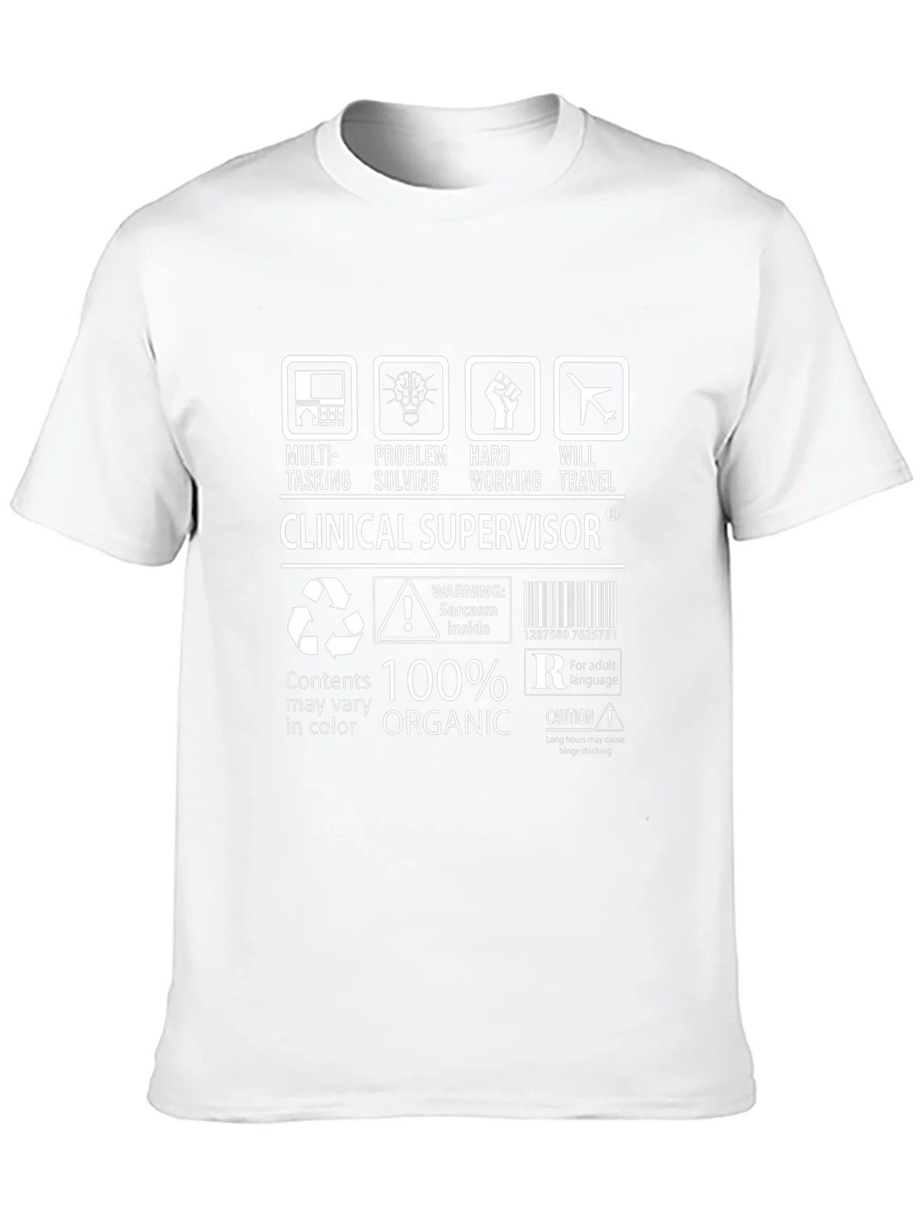 Clinical Supervisor Funny T-Shirt - 100% Organic