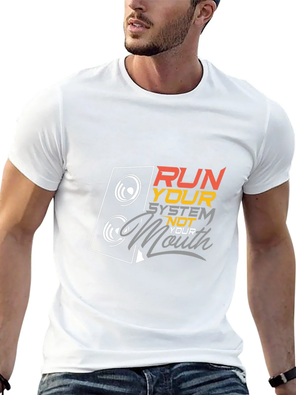 Run Your System Not Your Mouth Graphic Tee