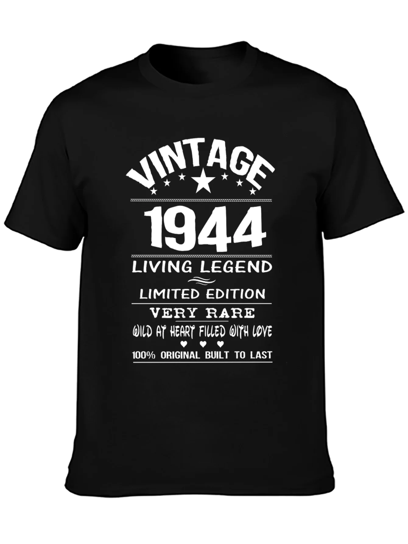 Vintage 1944 Birthday T-Shirt - Living Legend