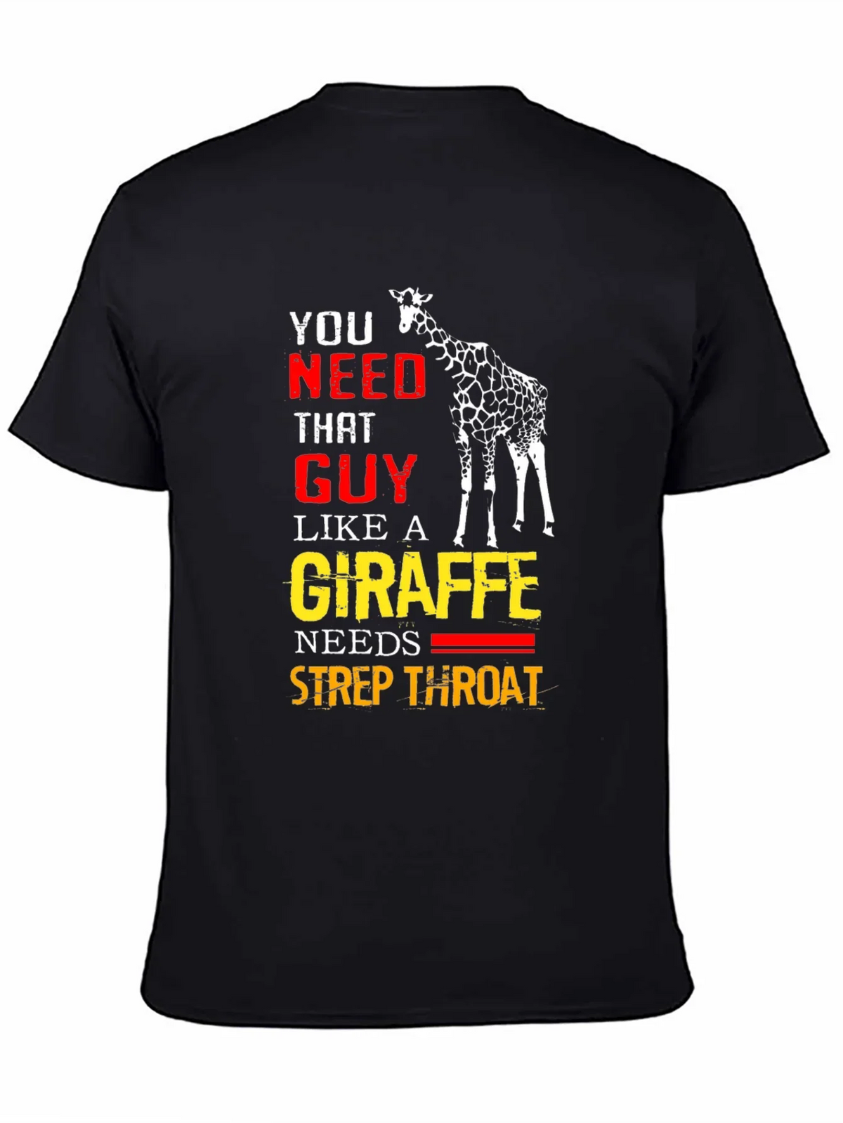 Giraffe Strep Throat T-Shirt - Funny Graphic Tee