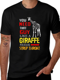 Giraffe Strep Throat T-Shirt - Funny Graphic Tee