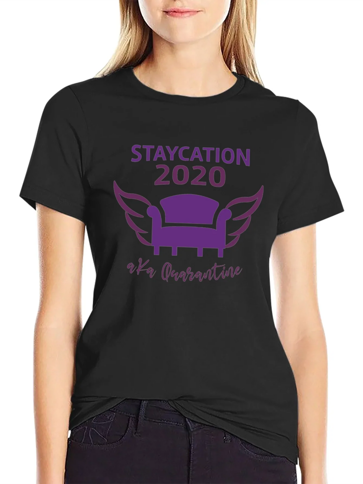 Staycation 2020 Quarantine Graphic Tee